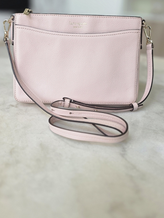 kate spade Handbags - Kate Spade New York Pebbled Leather Crossbody Bag Blush Pink Silver Hardware